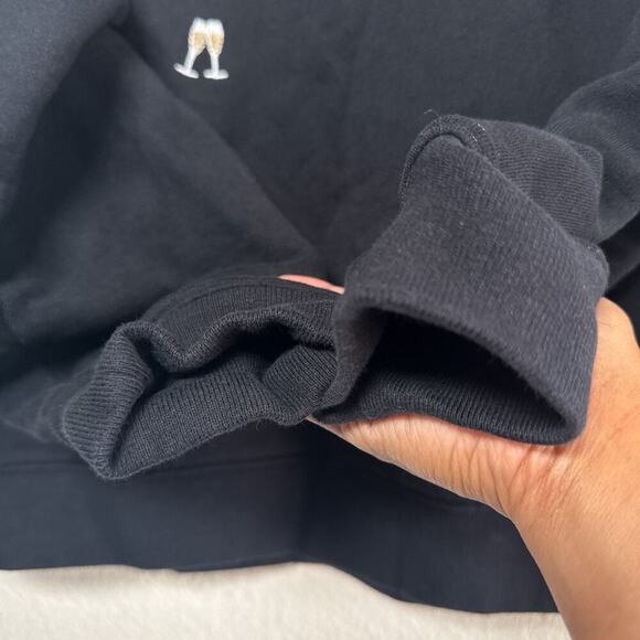 Rails The varsity sweatshirt Black Champagne Embroidery - Picture 5 of 7